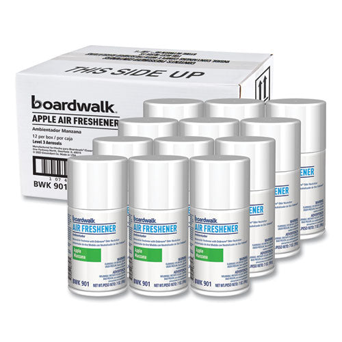 Image of Boardwalk® 1048763 Metered Air Freshener Refill, Apple Harvest Scent, 7 oz Aerosol Spray, 12/Carton