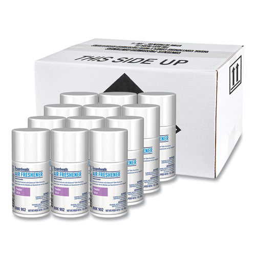 Image of Boardwalk® 1048762 Metered Air Freshener Refill, Powder Mist Scent, 7 oz Aerosol Spray, 12/Carton