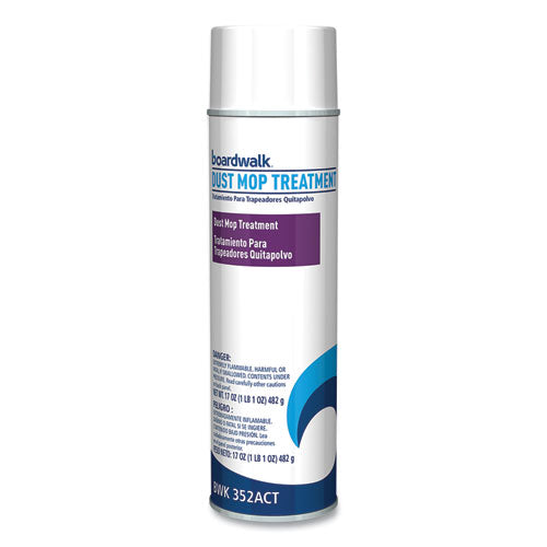 Image of BoardwalkÂ® Dust Mop Treatment, Pine Scent, 17 oz Aerosol Spray, 12/Carton