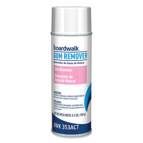 Image of Boardwalk® CP813BOARDWK Chewing Gum and Candle Wax Remover, Unscented, 6.5 oz Aerosol Spray, 12/Carton