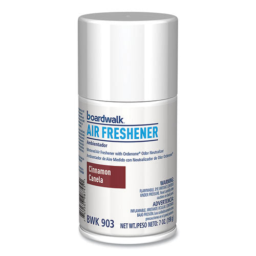 Image of Boardwalk® 1048767 Metered Air Freshener Refill, Cinnamon Sunset Scent, 7 oz Aerosol Spray, 12/Carton