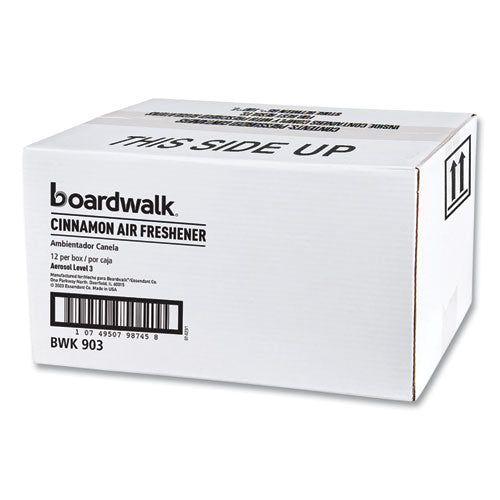 Image of Boardwalk® 1048767 Metered Air Freshener Refill, Cinnamon Sunset Scent, 7 oz Aerosol Spray, 12/Carton