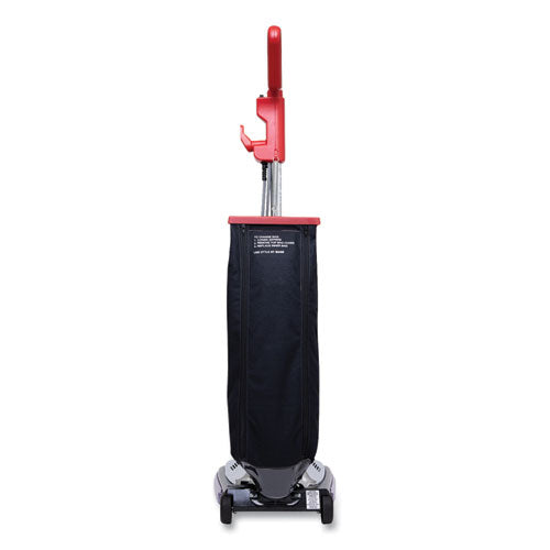 Image of Sanitaire® SC889D Tradition Quietclean Upright Vacuum Sc889a, 12" Cleaning Path, Gray/red/black