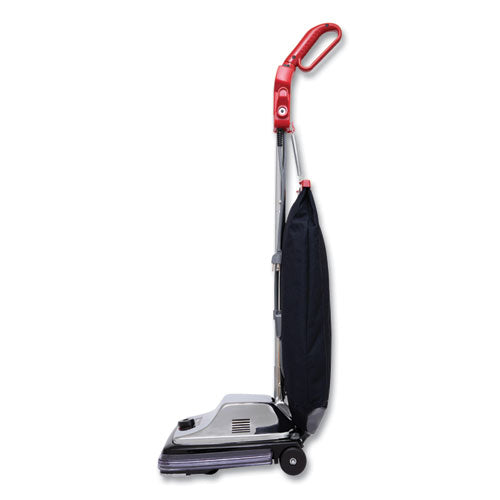 Image of Sanitaire® SC889D Tradition Quietclean Upright Vacuum Sc889a, 12" Cleaning Path, Gray/red/black