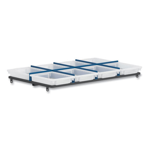 Image of HON® HFMBIN3 Flagship Storage Bins, 1 Section, 12.75" x 16" x 3", Translucent White