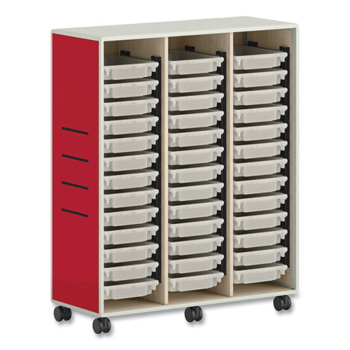 Image of HON® HFMBIN3 Flagship Storage Bins, 1 Section, 12.75" x 16" x 3", Translucent White