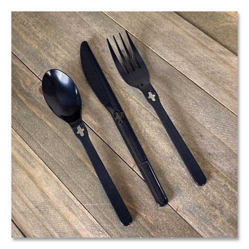 Image of WeGo 54101101 Fork WeGo Polystyrene, Fork, Plastic, Black, 1,000/Carton