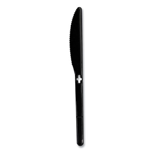 Image of WeGo 54101102 Knife WeGo Polystyrene Utensils, Knife, Plastic, Black, 1,000/Carton