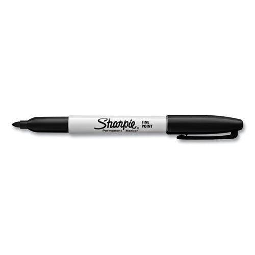 Image of Sharpie® 1884739 Fine Tip Permanent Marker Value Pack with (1) Bonus S-Gel 0.7 mm Black Ink Pen, Fine Bullet Tip Markers, Black Ink, 36/Pack