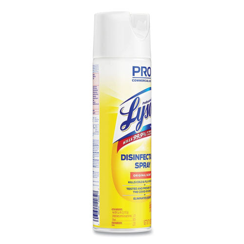Image of Professional LYSOL® Brand 36241-04650 Disinfectant Spray, Original Scent, 19 Oz Aerosol Spray, 12/carton