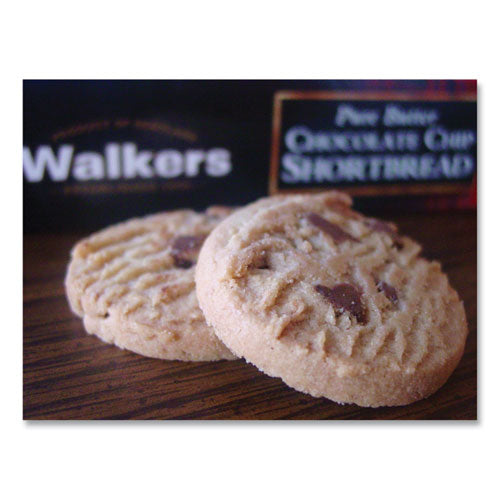 Image of Walkers OFXW1537D Shortbread Cookies, Chocolate Chip, 1.4 oz Pack, 2/Pack, 20 Packs/Box