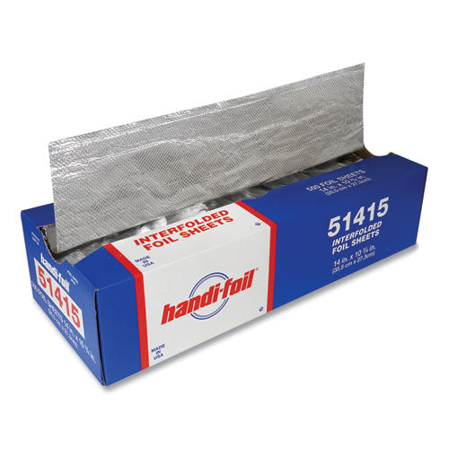 Image of HFA® 51415 Interfolded Foil Sheets, 10.75 x 14, 500/Box, 6 Boxes/Carton