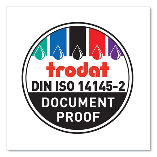 Image of Trodat® P4911BK T4911 Printy Replacement Pad for Trodat Self-Inking Stamps, 1.5" x 0.56", Black