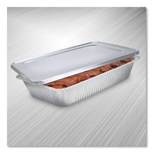 Image of HFA® 2050-45-50FC Steam Table Pan Lids, Full Curl Edge, Fits Full-Size Pan, 0.62" Deep, 12.87 x 20.81, 50/Carton