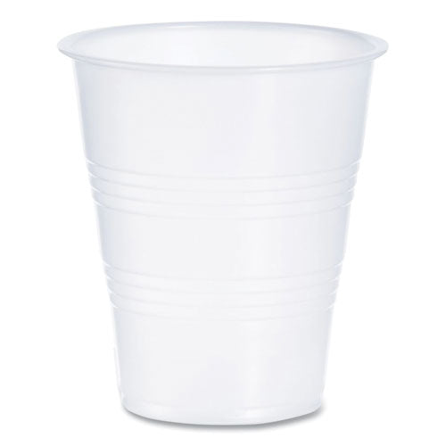 Image of Dart® Y7 High-Impact Polystyrene Cold Cups, 7 oz, Plastic, Translucent, 100/Pack