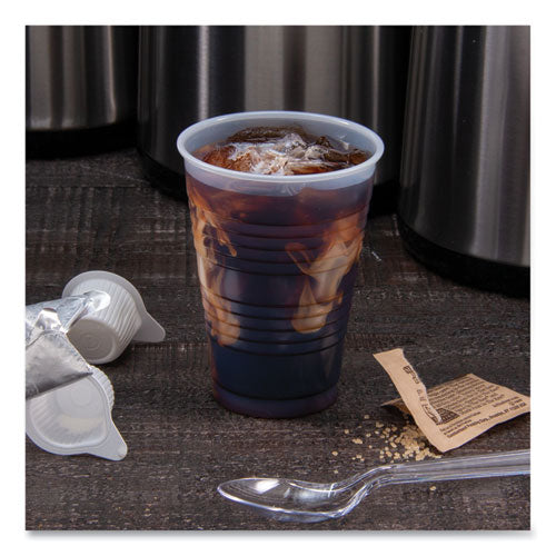Image of Dart® Y7 High-Impact Polystyrene Cold Cups, 7 oz, Plastic, Translucent, 100/Pack
