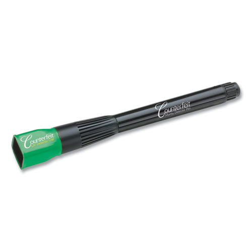 Image of Dri-Mark® 351UV6 Counterfeit Money Detection System for USD and Most International Currencies, 2 Detection Methods, 0.8 x 0.8 x 6, Black/Green