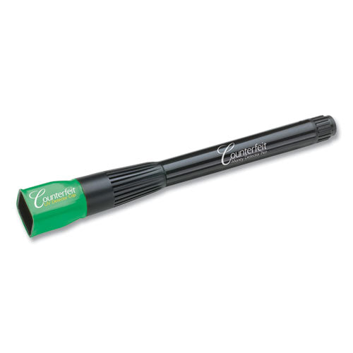 Image of Dri-Mark® DRI-351UVB Smart Money Dual-Detector Pen with UV LED Cap for USD and Most International Currencies, Black