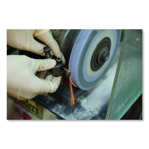 Image of SemperGuard® INDPS105 Latex Powdered Gloves, X-Large, 4 mil Thick, 9.45" Long, Cream, 100/Box