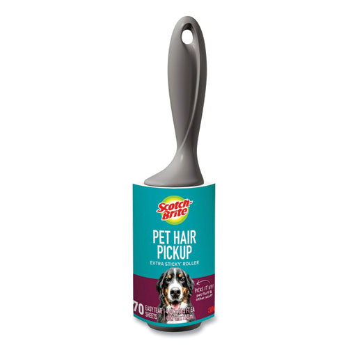 Image of Scotch-Brite 7100290817 Pet Hair Pickup Lint Roller, 70 Sheets/Roll