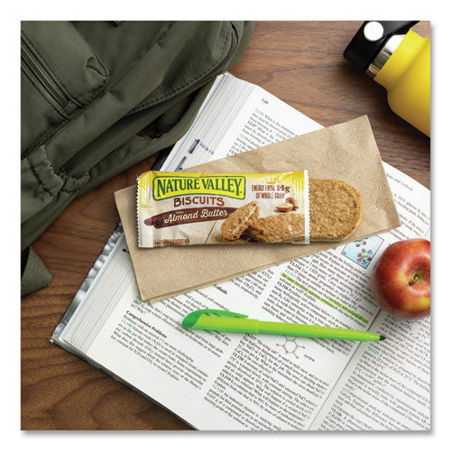 Image of Nature Valley® OFXSN47879 Biscuits, Almond Butter, 1.35 oz Pouch, 16/Box
