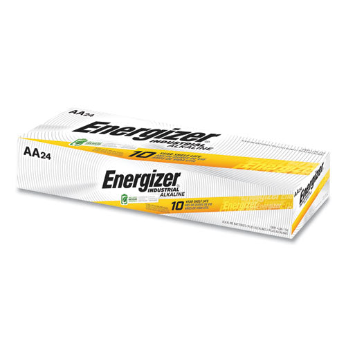 Image of Energizer® EN91 Industrial Alkaline AA Batteries, 1.5 V, 4/Pack, 6 Packs/Box