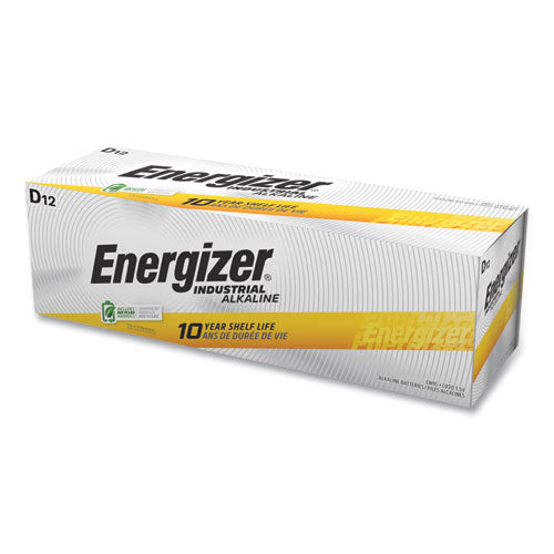 Image of Energizer® EN95 Industrial Alkaline D Batteries, 1.5 V, 12/box