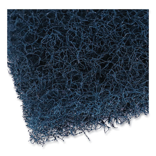 Image of Boardwalk® 88BWK HD Extra Heavy-Duty Scouring Pad, 3.5 x 5, Dark Blue, 20/Carton