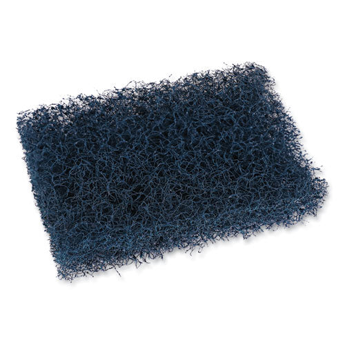 Image of Boardwalk® 88BWK HD Extra Heavy-Duty Scouring Pad, 3.5 x 5, Dark Blue, 20/Carton