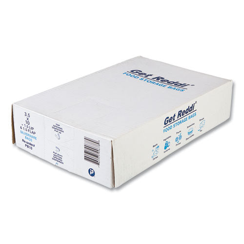 Image of Inteplast Group PB10 Silverware Bags, 3.5" x 1.5" x 10", Clear, 2,000/Carton
