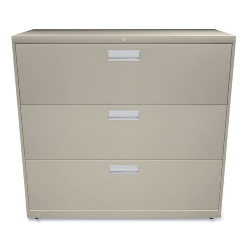 Image of HON® H693.L.L Brigade 600 Series Lateral File, 3 Legal/letter-Size File Drawers, Putty, 42" X 18" X 39.13"