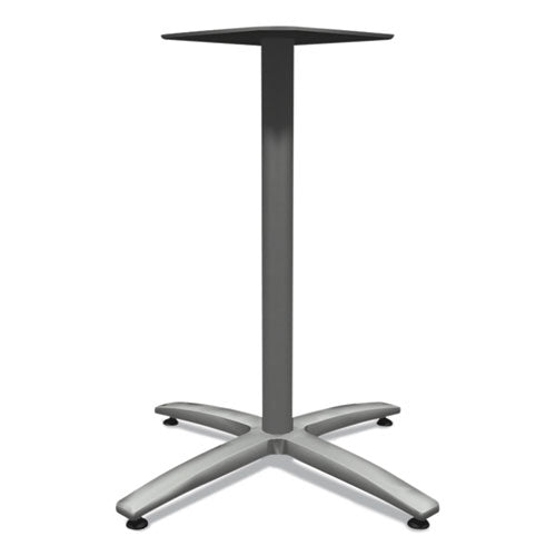 Image of HON® HBTTX30S.PR8 Between Seated-Height X-Base for 30" to 36" Table Tops, 26.18w x 29.57h, Silver