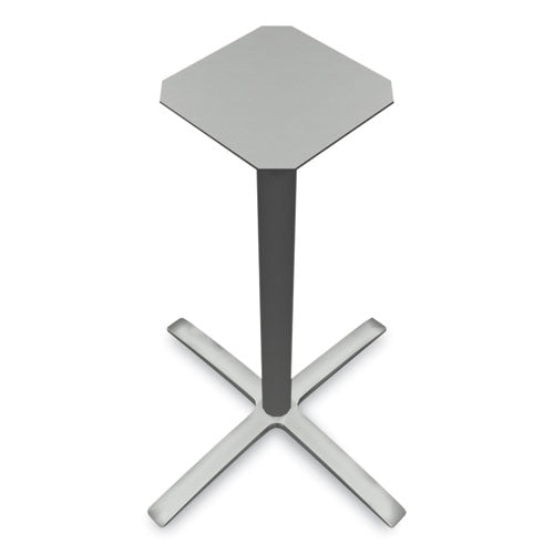 Image of HON® HBTTX42L.PR8 Between Standing-Height X-Base for 42" Table Tops, 32.68w x 41.12h, Silver