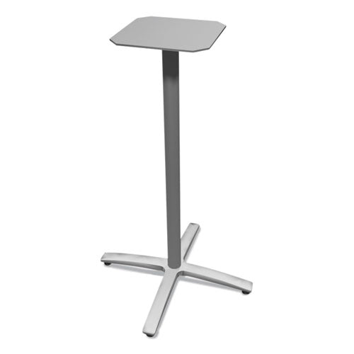 Image of HON® HBTTX42S.PR8 Between Standing-Height X-Base for 30" to 36" Table Tops, 26.18w x 41.12h, Silver