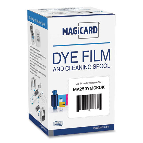 Image of Magicard® MA250YMCKOK YMCKOK Color Ribbon, Black/Cyan/Magenta/Yellow