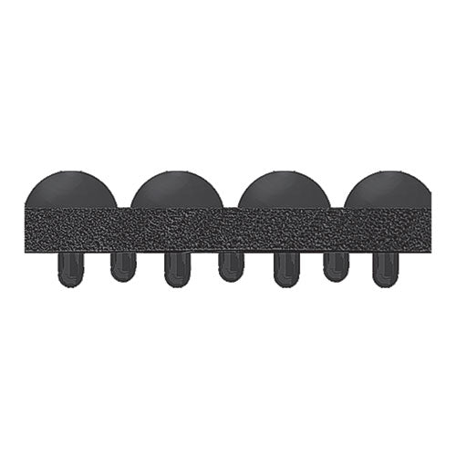 Image of Crown YF 0034BK Yoga-Flex, Rectangular, Black High/Low Bubble Surface, 36" x 48"