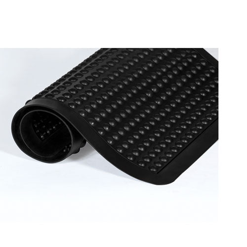 Image of Crown YF 0023BK Yoga-Flex, Rectangular, Black High/Low Bubble Surface, 24" x 36"