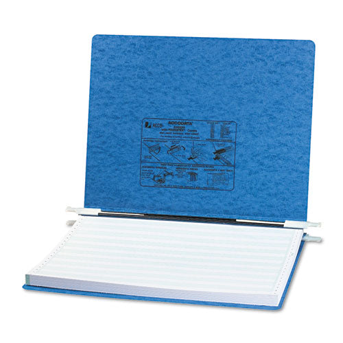 Image of ACCO A7054072A Presstex Covers With Storage Hooks, 2 Posts, 6" Capacity, 14.88 X 11, Light Blue