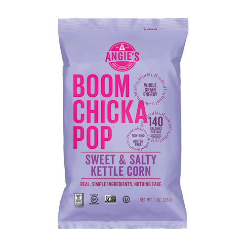 Image of ANGIES® BOOMCHICKAPOP® OFXSN01213 Popcorn, Sweet and Salty, 1 oz Bag, 24/Carton