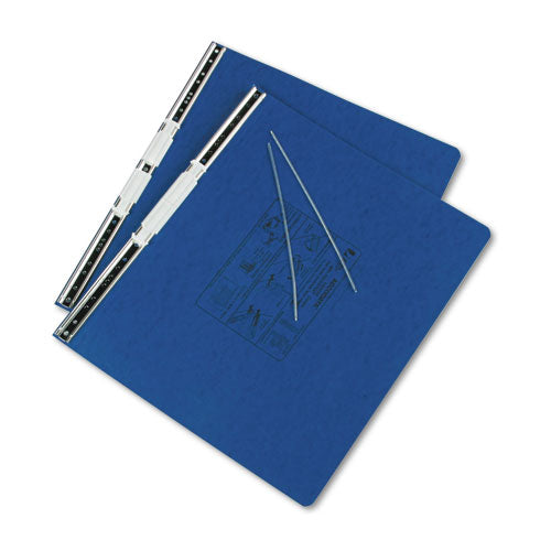 Image of ACCO A7054073A Presstex Covers With Storage Hooks, 2 Posts, 6" Capacity, 14.88 X 11, Dark Blue