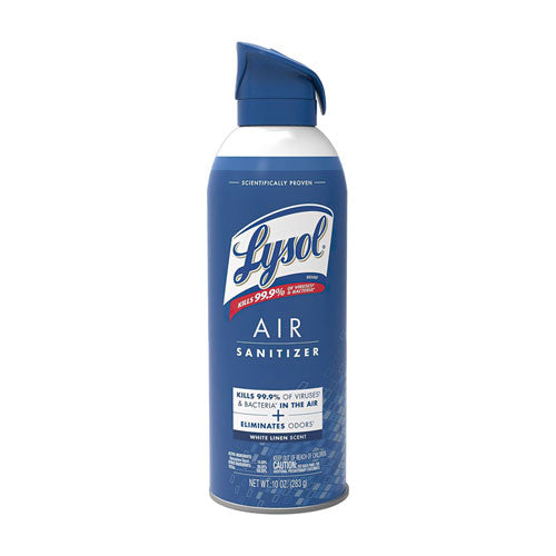 Image of LYSOL® Brand 19200-99351 Air Sanitizer Spray, White Linen, 10 oz Aerosol Spray, 6/Carton