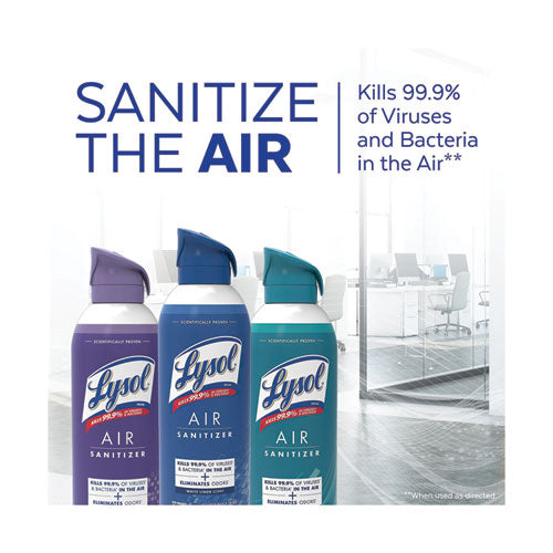 Image of LYSOL® Brand 19200-99351 Air Sanitizer Spray, White Linen, 10 oz Aerosol Spray, 6/Carton