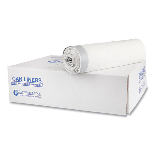 Image of Inteplast Group DT55DRUM Draw-Tuff Institutional Draw-Tape Can Liners, Drawstring, 55 gal, 1.9 mil, 42.5" x 35.5", Natural, 10 Bags/Roll, 5 Rolls/CT
