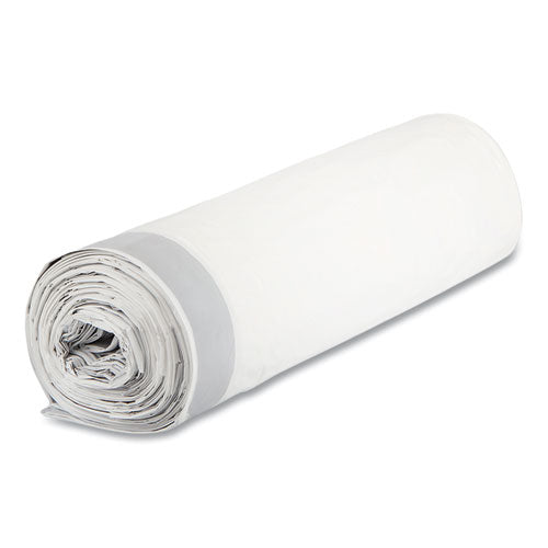 Image of Inteplast Group DT55DRUM Draw-Tuff Institutional Draw-Tape Can Liners, Drawstring, 55 gal, 1.9 mil, 42.5" x 35.5", Natural, 10 Bags/Roll, 5 Rolls/CT