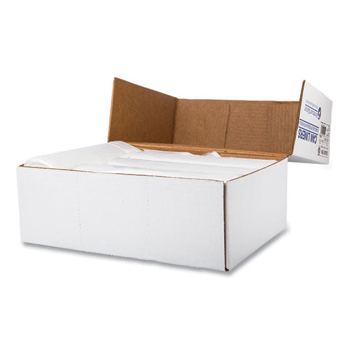 Image of Inteplast Group S434816N High-Density Commercial Can Liners, 56 gal, 16 mic, 43" x 48", Natural, Interleaved Roll, 25 Bags/Roll, 8 Rolls/Carton