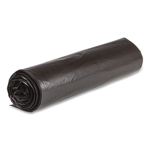 Image of Inteplast Group VALH4048K22 High-Density Commercial Can Liner Value Pack, 45 gal, 19 mic, 40" x 46", Black, Interleaved Roll, 25 Bags/Roll, 6 Rolls/CT