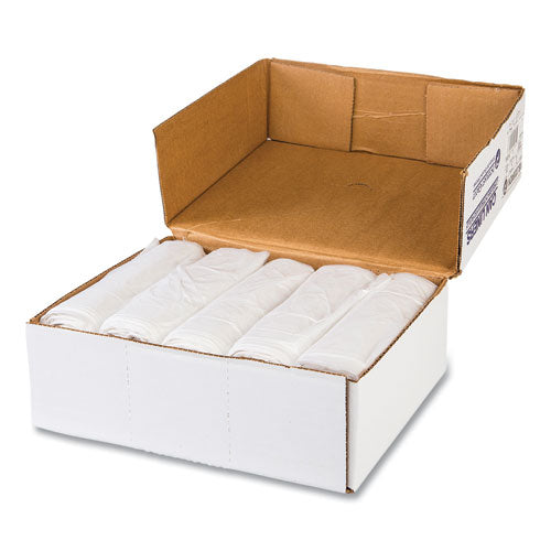 Image of Inteplast Group VALH4348N16 High-Density Commercial Can Liner Value Pack, 60 gal, 14 mic, 43" x 46", Clear, Interleaved Roll, 25 Bags/Roll, 8 Rolls/CT
