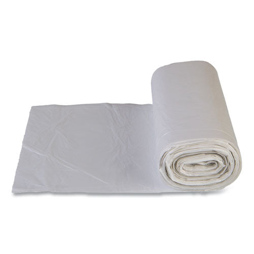 Image of Inteplast Group VALH4348N16 High-Density Commercial Can Liner Value Pack, 60 gal, 14 mic, 43" x 46", Clear, Interleaved Roll, 25 Bags/Roll, 8 Rolls/CT