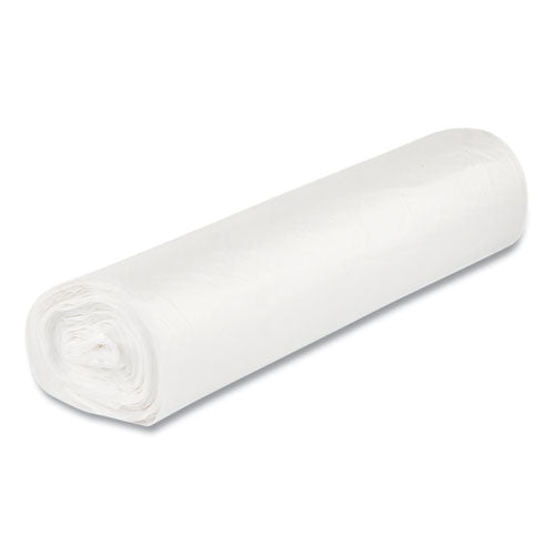 Image of Inteplast Group WSL2432XHW Low-Density Commercial Can Liners, 16 gal, 0.5 mil, 24" x 32", White, Interleaved Roll, 50 Bags/Roll, 10 Rolls/Carton