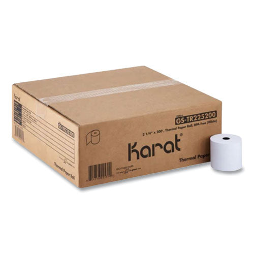 Image of Karat® GS-TR225200 Thermal Paper Rolls, 2.25" x 200 ft, White, 50/Carton
